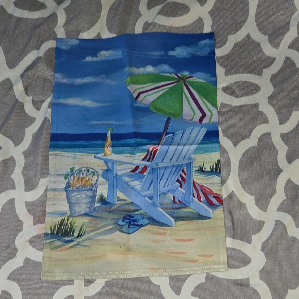 Beach Scene Small Yard Flag